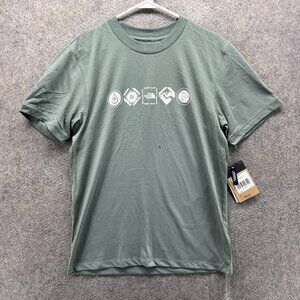 The North Face Shirt Mens Small Green Him Bottle Graphic Tee Tagless Outdoor